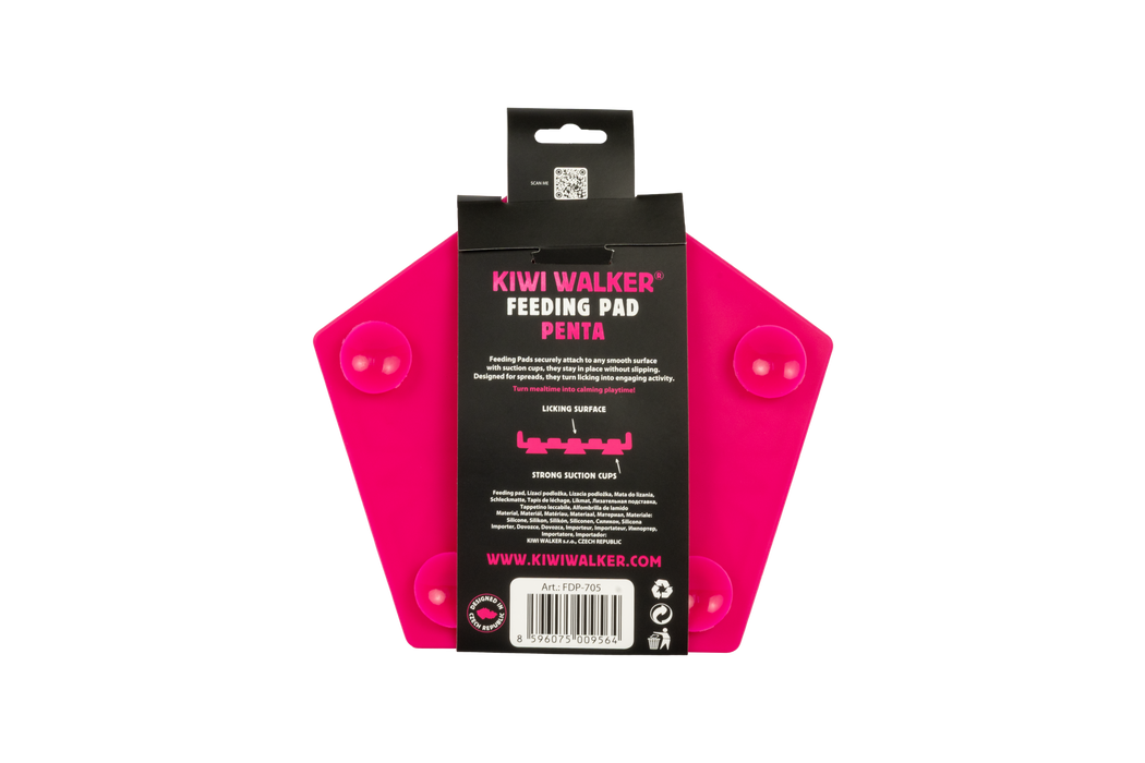 KW   Šėrimo - Laižymo kilimėlis PENTA, Maxi penkiakampio formos