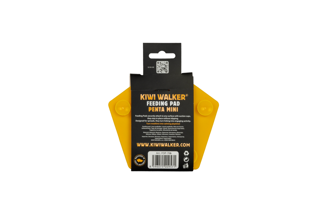 KW   Šėrimo - Laižymo kilimėlis PENTA, Mini penkiakampio formos