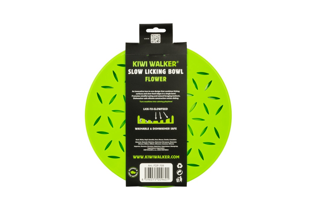 KW  Šėrimo - Laižymo kilimėlis FLOWER SLOW Maxi