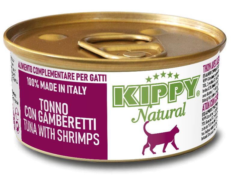 Kippy  Natural Tuna/Shrimps 70g tunas/krevetės konservai katėms