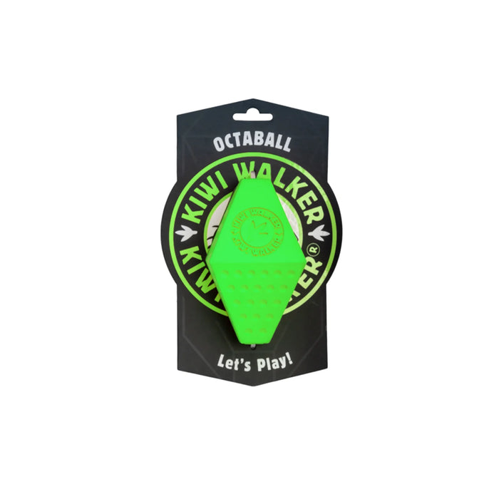 Žaislas šunims KIWI Walker Let's play OCTABALL  Maxi 14.5 cm, žalias