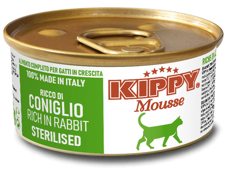 Kippy Mousse Sterilised Coniglio (su triušiena) putėsiai katėms 85g