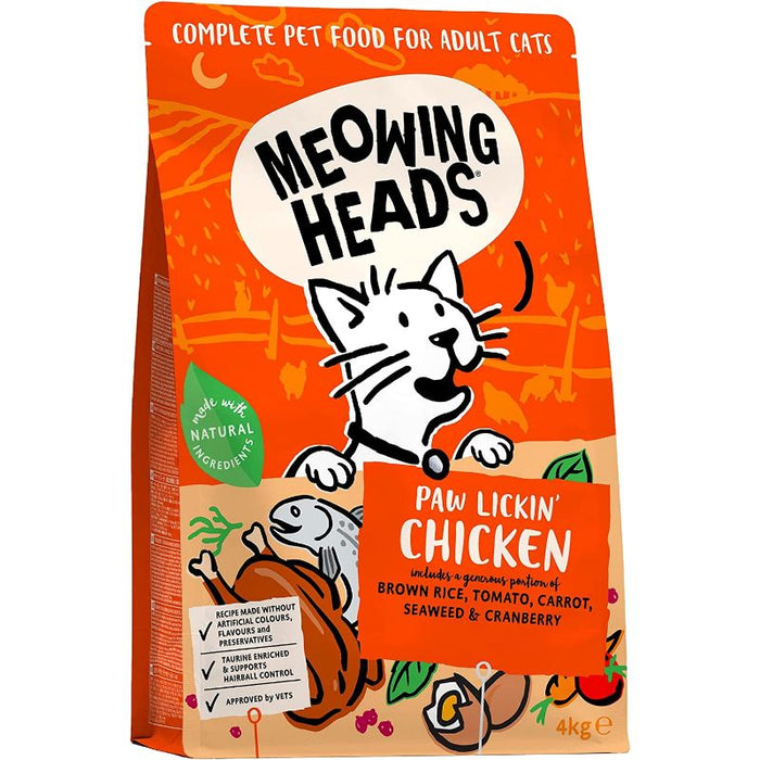 Meowing Heads Paw Lickin' Chicken