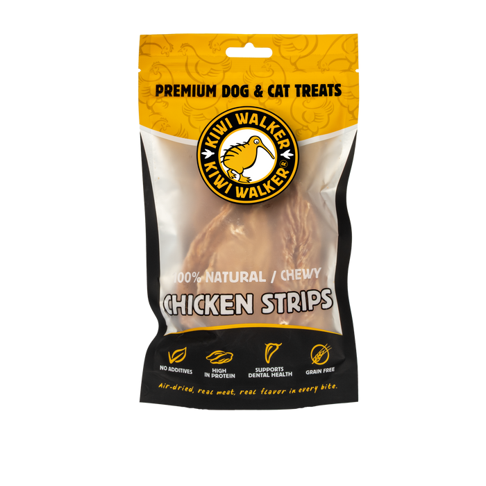 KIWI Walker Air-dried skanėstai -vištienos juostelės, 100 g