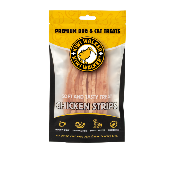 KIWI Walker Air-dried soft skanėstai -vištienos juostelės, 100 g