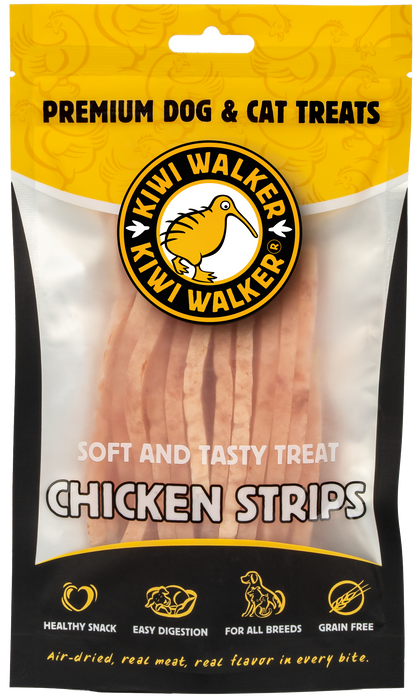 KIWI Walker Air-dried soft skanėstai -vištienos juostelės, 100 g