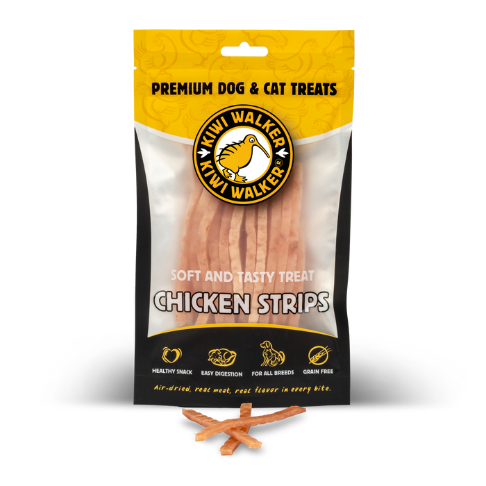 KIWI Walker Air-dried soft skanėstai -vištienos juostelės, 100 g