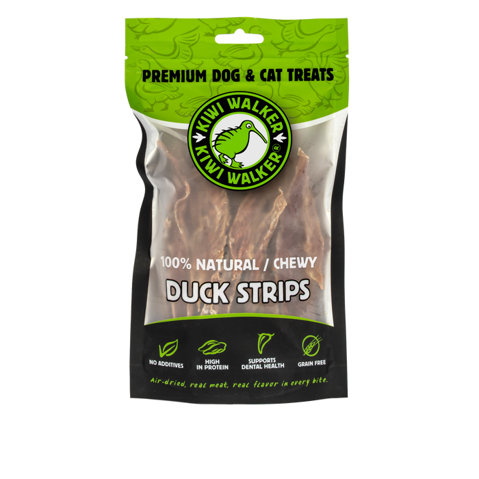 KIWI Walker Air-dried skanėstai -100% antienos juostelės, 100 g