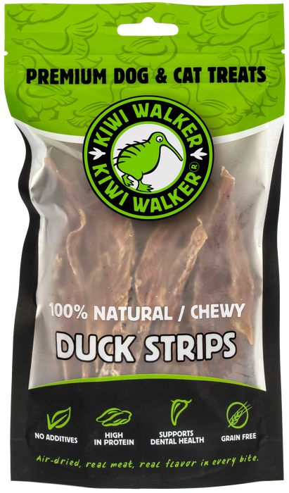 KIWI Walker Air-dried skanėstai -100% antienos juostelės, 100 g