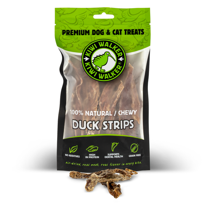 KIWI Walker Air-dried skanėstai -100% antienos juostelės, 100 g