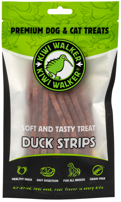 KIWI Walker Air-dried soft skanėstai - antienos juostelės, 100 g