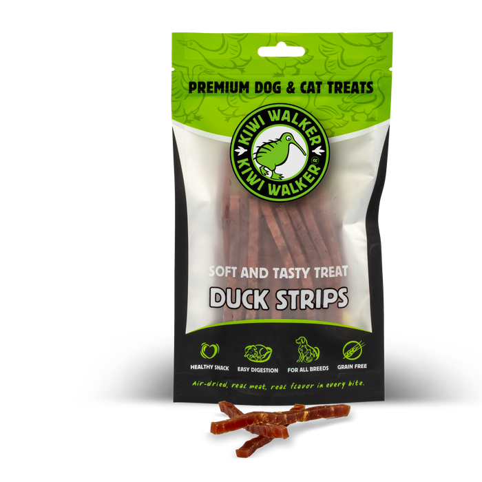 KIWI Walker Air-dried soft skanėstai - antienos juostelės, 100 g