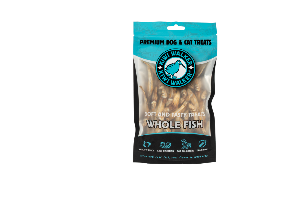 KIWI Walker Air-dried soft skanėstai - žuvytės, 100 g