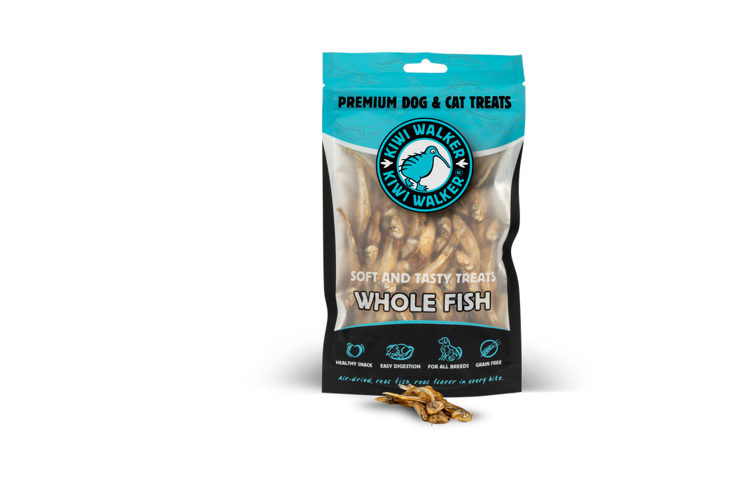 KIWI Walker Air-dried soft skanėstai - žuvytės, 100 g