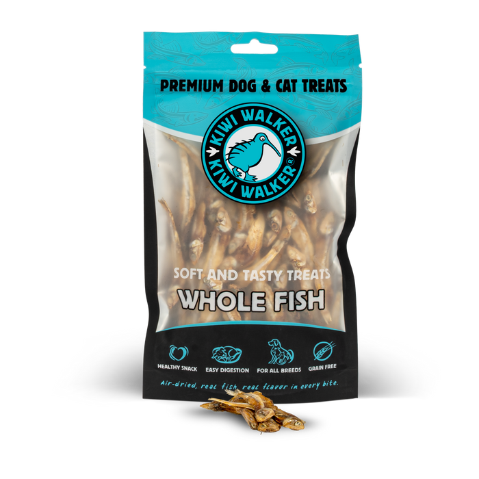 KIWI Walker Air-dried soft skanėstai - žuvytės, 100 g