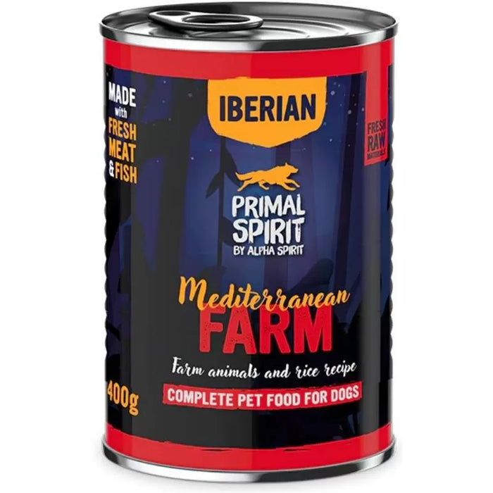 PRIMAL Iberian Mediterranean Farm konservas šunims 400g