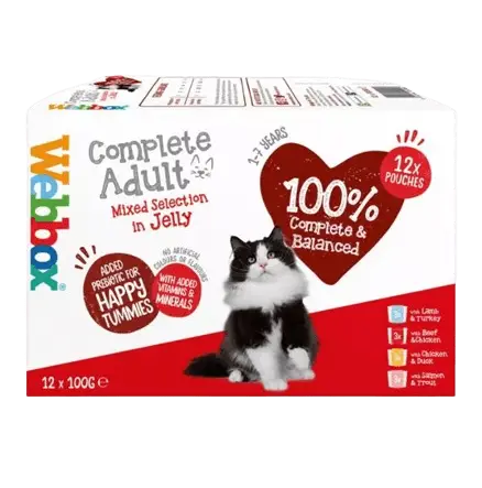 WBX Natural Cat mixed in jelly katėms N12 x 100g