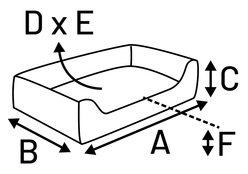 Guolis LILLY stačiakampis, įvairių spalvų, M
