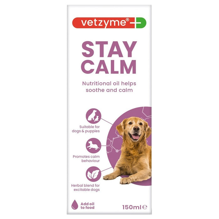 Vetzyme Stay Calm -Raminantis Aliejus šunims 150 Ml