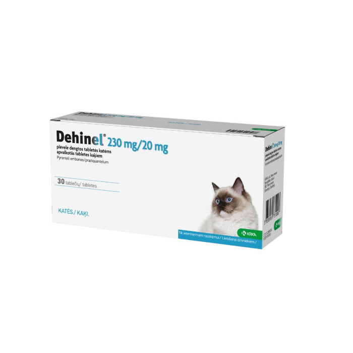Dehinel tabletė nuo kirminų katėms, 230 mg/20 mg, 1 tabl.