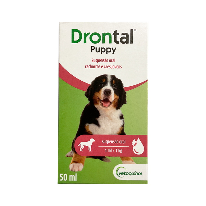 Drontal Puppy, 50ml Geriamoji Suspensija nuo Kirminų šuniukams