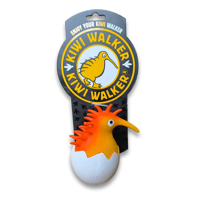 Žaislas šunims -Whistle Kiwi paukštis kiaušinyje oranžinis
