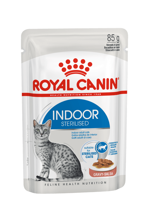 Royal Canin Indoor Sterilised Cat Gravy 12x85g