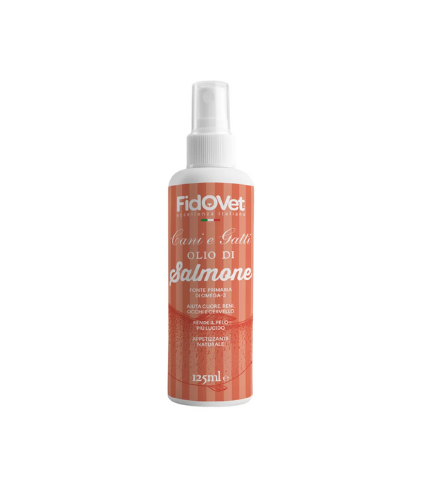 Lašišų aliejus šunims ir katėms, purškiamas 125ml