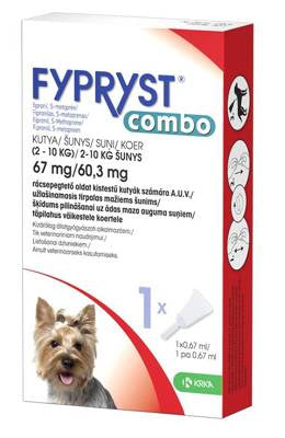 Fypryst combo Lašai 2-10kg šunims - 1 pipetē