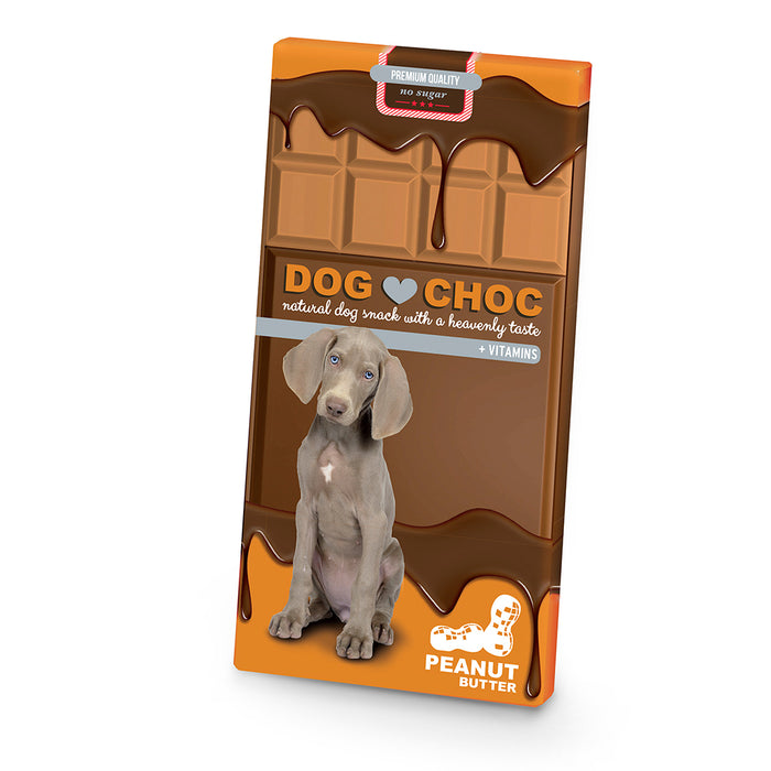 Šokoladas šunims „DOG CHOC“ su riešutų sviestu 100g