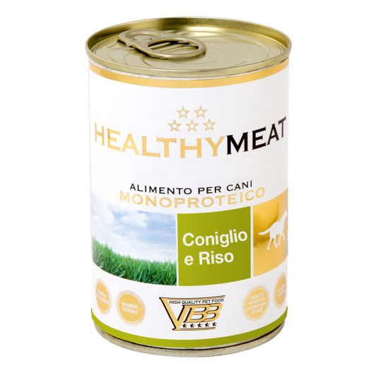 Healthymeat Coniglio con Riso (su triušiena ir ryžiais) monoproteininis paštetas šunims 400g