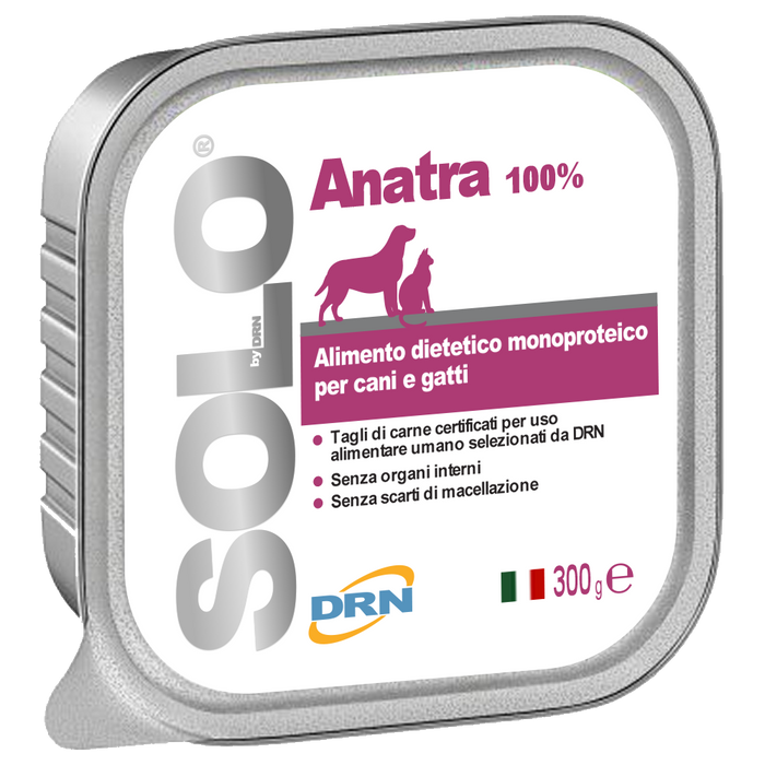 Solo konservai šunims ir katėms su antiena (Anatra)