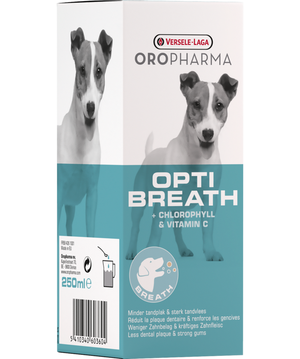 Opti Breath burnos skalavimo skystis šunims 250ml