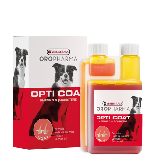 Papildas šunims Opti Coat + Omega 3 Ir Beta Karotinas 250ml