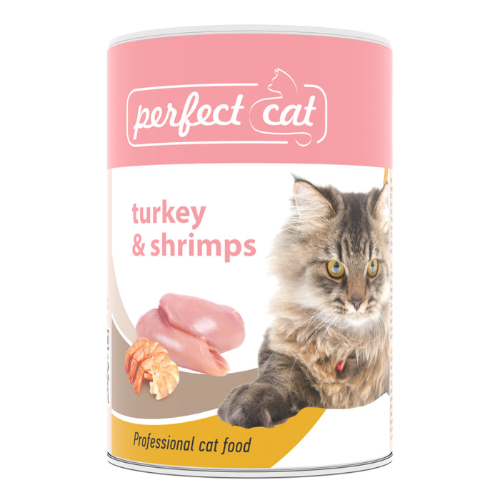 Perfect Cat Turkey & Shrimps (Kalakutiena/Krevetės)