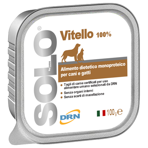 Solo konservai šunims ir katėms su veršiena (Vitello)