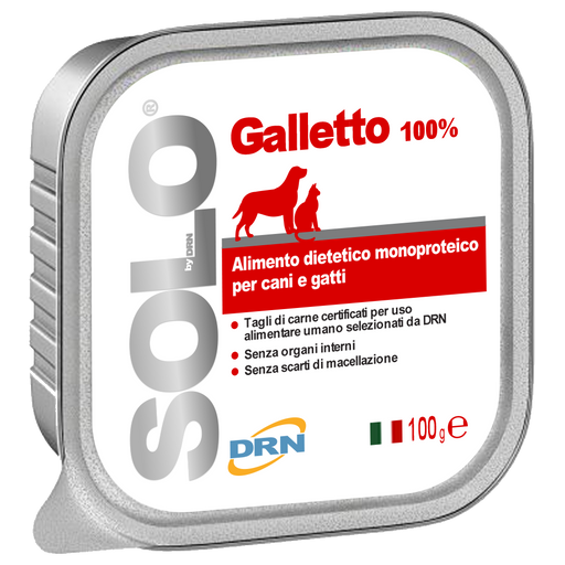 Solo konservai šunims ir katėms su vištiena (Galletto)
